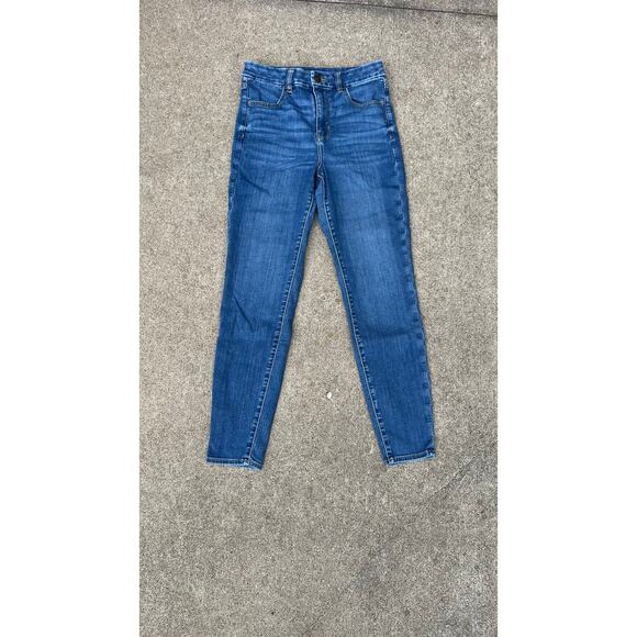American Eagle Pants Women Sz 6 Regular Next Level Stretch Curvy Hi-Rise Jegging - Picture 1 of 8